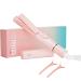 NOVUS Mini Curling Iron for Short Hair Travel Curling Iron Dual Voltage Ceramic Small Curling Wand Barrel Hair Curling Iron 1 Inch Heat-Up Fast Pink Portable Hair Curler