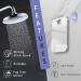 Original Anti-Fog Shower Mirror - Shatterproof Portable Travel Mirror with Hooks - Buy Online on GoSupps.com