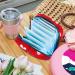 Portable Menstrual Pad Storage Bags for Women | Red Heart Pattern | Multi-Colored Holder for Tampons Panty Liners & Bandages | Ideal for School & Office - Buy Online on GoSupps.com