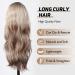 Shop Testar Blonde Wigs for Black Women - Long Wavy Curly Synthetic Wig with Bangs - Buy Online on GoSupps.com