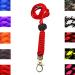 Tough Paracord Neck Lanyard for Dog Whistles & Clickers ID Keys Braided Knot (Red)