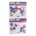 Sister Novelties Temporary Tattoos for Face Patriotic Celebration (2pk)  Temporary Tattoos for Women and Men  Fake Tattoos  4th of July Decorations  Patriotic Decorations  Face Tattoos (Set2)
