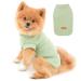 Paidful dog shirts for small medium-sized dog cats young girls single-color soft cotton vest T-shirts summer sleeveless breathable tea puppy chihuahua yorkie clothing pet green l: back length: 30cm/11.5 " bust: 42cm/16.5" Green
