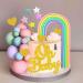 JeVenis Boho Rainbow Cake Topper for Girls Birthday and Baby Shower Decorations - Buy Online on GoSupps.com