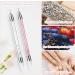 2 Pieces Nail Rhinestone Picker Dotting Pen Dual-ended Rhinestone Gems Crystals Studs Picker Nail Dotting Pen Wax Tip Pencil Pick up Applicator for DIY Nail Art (Pink White) - Buy Online on GoSupps.com