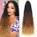 8Packs Goddess Box Braids Crochet Hair With Curly Ends 22inch Pre-looped Bohomian Crochet Box Braids Synthetic Braiding Hair Extensions (22 inch 1B/30/27) 22 Inch(Pack of 8) 1B/30/27