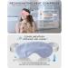 Eye Massager with Heat & Bluetooth Music | Foldable 180 Heated Eye Mask for Migraines | Includes Free Cooling Gel Mask | Perfect Gift for Mom Dad & Friends - Buy Online on GoSupps.com