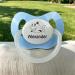 Personalized Baby Pacifier - Custom Engraved Pink/Blue with 15 Motifs | BPA-Free Gift for Newborns - Buy Online on GoSupps.com