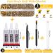 AUREHEN Rhinestones Glue Kit - 5000Pcs Gold Resin Gems for DIY Crafts | Non Hotfix Rhinestones with Adhesive Glue & Tweezer - Buy Online on GoSupps.com