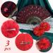 Bofunx Hairdress Flowers | Hair Camp Brosche Wrist Flower & Palm for Weddings Flamenco Dancing & Carnival | Mottoparty Style - Buy Online on GoSupps.com