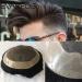 Zyc Mono Natural Human Hair Toupee for Men | Transparent Hair Piece & Capillary Prostheses | 1B10 6x9 - Buy Online on GoSupps.com