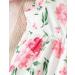 Puseky Toddler Girl Floral Dress and Cardigan Set 4-5 Years Pink - Sleeveless Dress with Ribbed Cardigan Coat - Buy Online on GoSupps.com