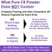 Pure C8 MCT Powder | 4X Ketone Boost | Zero Carbs | Vegan & Gluten Free | 500g Pouch - Buy Online on GoSupps.com