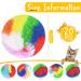 20 Pcs Assorted Color Cat Pom Pom Balls - Small Plush Kitty Toys for Cat and Kitten - 1.6 Inch Diameter - Buy Online on GoSupps.com