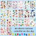 Cerlaza 220 Styles Luminous Temporary Tattoos for Kids - Unicorn, Dinosaurs, Pirate, Space, Mermaid Stickers - Party Favors for Boys & Girls - 20 Sheets - Buy Online on GoSupps.com