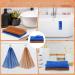 PROUSKY 2 Pieces African exfoliating net African Exfoliating Body Net African Sponge Exfoliating Net Exfoliating Sponge for Dead Skin (Brown Blue) - Buy Online on GoSupps.com
