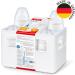 Nuk First Choice+ Baby Bottles Starter Set | 0-6 Months | 4 BPA-Free Bottles with Temperature Control & Box | Anti-Colic Valve | Gray & White | 5-Part Set - Buy Online on GoSupps.com