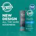 Tom's of Maine Natural Deodorant for Men - Rugged Coast, Plastic-Free, Aluminum-Free, 3-Pack (2 oz Each) - Buy Online on GoSupps.com