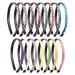 YONOY 15 Colors Sparkle Plastic Headbands For Girls Glitter Thin Head Bands No Slip Fashion Girls Hard Toddler Hairbands