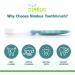 Nimbus Extra Soft Toothbrushes - Periodontist Designed for Sensitive Teeth and Receding Gums - 10 Pack Travel Toothbrushes with Tapered Bristles - Individually Wrapped - Buy Online on GoSupps.com