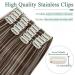 SEGO 12 PCS Clip-In Hair Extensions - Real Hair 180g 55cm Chocolate Brown & Bleaching Blonde - Affordable Full Head Coverage - Buy Online on GoSupps.com