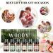 Hyppry Woody Essential Oils Set - 6x10ml Premium Natural Aromatherapy Oils for Diffuser & Home Fragrance - Sandalwood, Cedarwood, Cypress, Pine, Teakwood, Agarwood - Buy Online on GoSupps.com