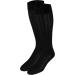 Truform Women's 15-20 mmHg Compression Dress Socks, Black Cable Knit, X-Large, 2 Pack - Buy Online on GoSupps.com
