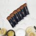 Travel Makeup Brush Set - 6 Mini Cosmetic Tools for Liquid Powder & Blush | Portable On-the-Go Face Brushes - Buy Online on GoSupps.com