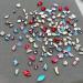 FEIlei 100Pcs Mixed Glass Crystal Hybrid Diamond Rhinestones Nail Art Decorations Drop Rhombus Flatback Stones 3D Gems - Buy Online on GoSupps.com