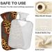Mnsruu Leopard Paisley Hot Water Bottle with Soft Cover - 2L | Perfect Gift for Women & Kids | Ideal Christmas Present - Buy Online on GoSupps.com