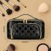 Trousse de Maquillage de Voyage Trousse Maquillage Voyage en Cuir PU Organisateur Toilette capacit avec poign e Toilette Hydrofuge (Noir) - Buy Online on GoSupps.com