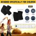 2 Pairs Kids Compression Elbow & Knee Braces - Support for Basketball Volleyball Running | Boys & Girls Medium Black - Buy Online on GoSupps.com