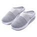 sharllen Women's Air Cushion Slip-On Walking Shoes Casual Mesh Fashion Sneakers Breathable Arch Support Knit Comfort Shoes Orthopedic Diabetic Walking Shoes 7-7.5 Women/5.5-6 Men Light Grey