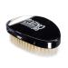 Torino Pro Wave Brush 660 By Brush King - Soft Curve 360 Waves Palm Brush - True Texture Soft - Great for Laying Down Frizz - Polisher/Finisher Black 1 Count (Pack of 1)
