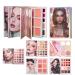 Palette Maquillage Livre Voyage Coffret De Maquillage Pour Les Femmes - Palette D' Paupi res Portable - Pour tudiants Voyageurs D butants Quotidien F tes Mariage Et