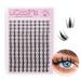 Fairy Lash Clusters 8-18mm Manga Eyelash Clusters C Curl - WideSpan DIY Eyelash Extensions Wet-Look Spiky Anime Lashes Individual Fake Eyelashes Clusters with 0.05mm Ultra-Thin Invisible Lash Band Fairy (Lashes Only)