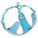 Thinkpet no-pull dog harness leash set breathable chest harness for small medium large dogs adjustable soft running harness safe control padded reflective safety harness (1 Pack) blue