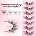 ALPHONSE 3D Cluster False Eyelashes - Natural Fluffy Wispy Lash Extension Strip for Cat Eye Look - DIY Manga Eyelash Pack - Buy Online on GoSupps.com