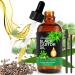 Jamaican Black Castor Oil Organic Castor Oil for Hair Growth Natural Castor Oil Cold Pressed in Glass Bottle Essential Oil for Anti-Aging Skin Moisturizer Eyelashes Eyebrows Growth Massage-4.2 fl.oz