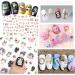 PHOGARY Cat Nail Stickers - 8 Sheets Nail Art Decals for Women & Girls | Perfect for False Nails & Manicure Gifts - International Shipping Available - Buy Online on GoSupps.com
