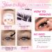 Zegaine Self Adhesive Eyelashes Natural Look Self Adhesive Lash Clusters Reusable Natural Cluster Lashes Clear Band Individual Short Eyelashes Wispy C Curl Self Adhesive Lashes No Glue Needed 10-14MM A-Wispy Self Adhesive - Buy Online on GoSupps.com