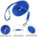 15m Blue Track Line for Dogs - Durable Nylon Leash Weatherproof Training Line with D-Carabiner & Grip Cushion - Perfect for All Dog Sizes - Buy Online on GoSupps.com