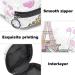 Stylish Menstruation Bag with Zipper - Women's Napkin & Tampon Collection Bag Featuring Paris Eiffel Tower & Bicycle Design - Buy Online on GoSupps.com