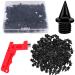 Julmelon 120 pieces 1/4 inch stainless steel spikes for athletics and cross-country skiing spikes golf shoe spikes with spike wrench replacement spikes for sprint sport short running shoes black
