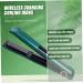 FOYTOKI Curling Iron Cordless Curler Hair Straightener Travel Size Hair Straightening Tool Green Abs 21X4X3.5CM Green - Buy Online on GoSupps.com
