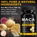Daiasns Organic Maca Root Powder Capsules 1500 mg with Black + Red + Yellow Peruvian Maca Root Extract Supplement for Men and Women - 60 Vegan Capsules - Buy Online on GoSupps.com