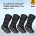 2 Pair Black Lymphedema Socks | Over Calf, 21 Girth | Stretches for Swollen Feet - Buy Online on GoSupps.com