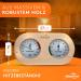 Alpine Breath 2-in-1 Sauna Thermometer Hygrometer | Precise Glass Sauna Accessories with Automatic Calibration - Buy Online on GoSupps.com
