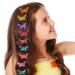 24 Pieces Clear Butterfly Hair Claw Clips - Non-Slip Jaw Clips for Girls & Women - Colorful Hair Accessories - Assorted Colors - Pack of 1 - Buy Online on GoSupps.com