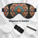 Buy Medallion Multi Print Unisex Sleep Eye Mask - Soft Comfort Eye Shade for Travel Yoga & Shift Work - Black - Buy Online on GoSupps.com
